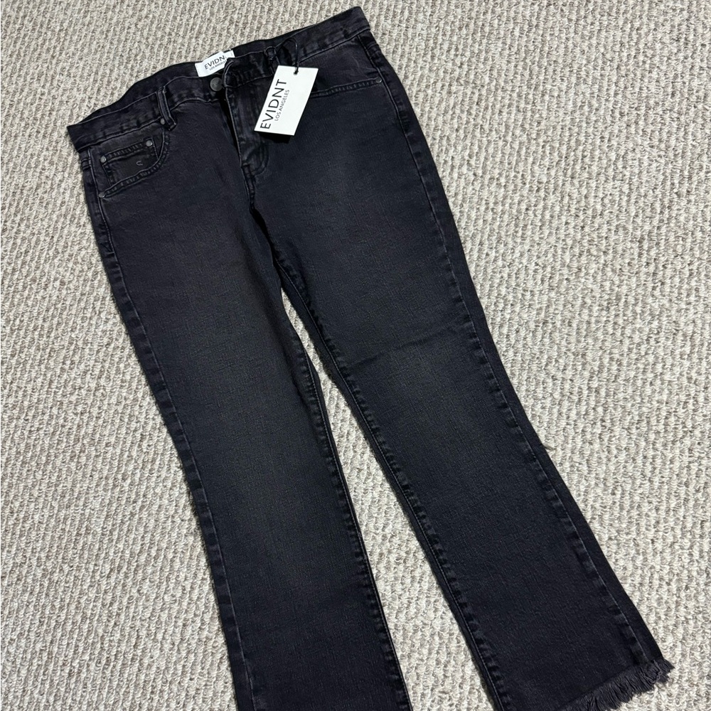 Dark-wash tapered-fit jeans Evident the brand